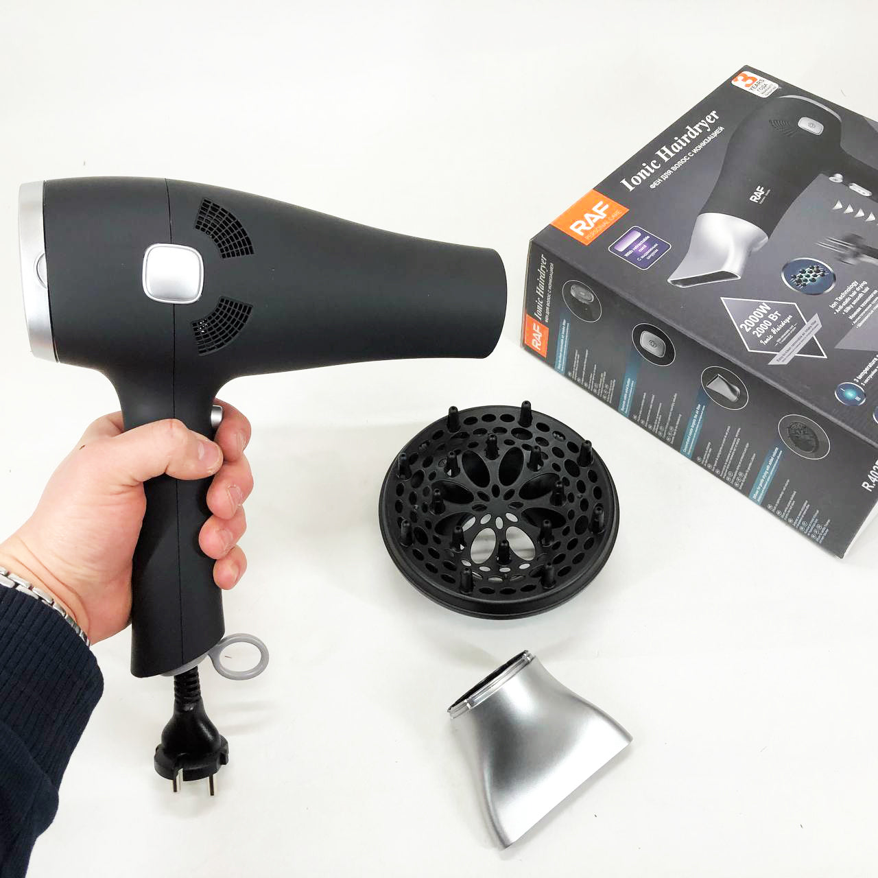 Фен для волос RAF R.402B 2400 Вт