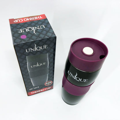 Термокружка UNIQUE UN-1073 0.38 л, Путешественнический термос, Фляга для пикника. Цвет: фиолетовый