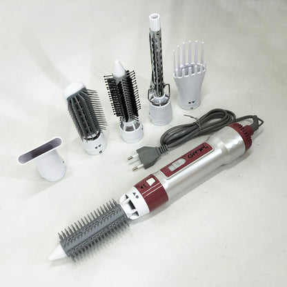Фен для волос стайлер с насадками Gemei GM-4836 7 в 1, Фен-стайлер с различными насадками