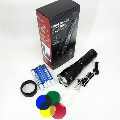 Фонарь AK177-WHITE LASER LED PM60-TG, Топ-фонарик фонарик светодиодный аккумуляторний портативный