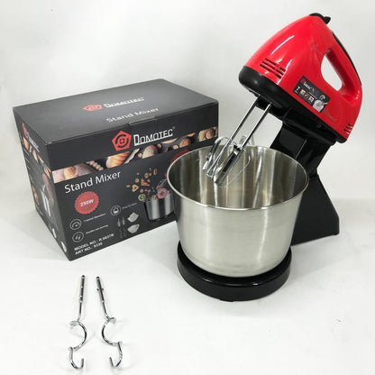 Миксер ручной с чашей Domotec R6637R 2 литра 250 W, Миксер стационарный с чашей из нержавейки