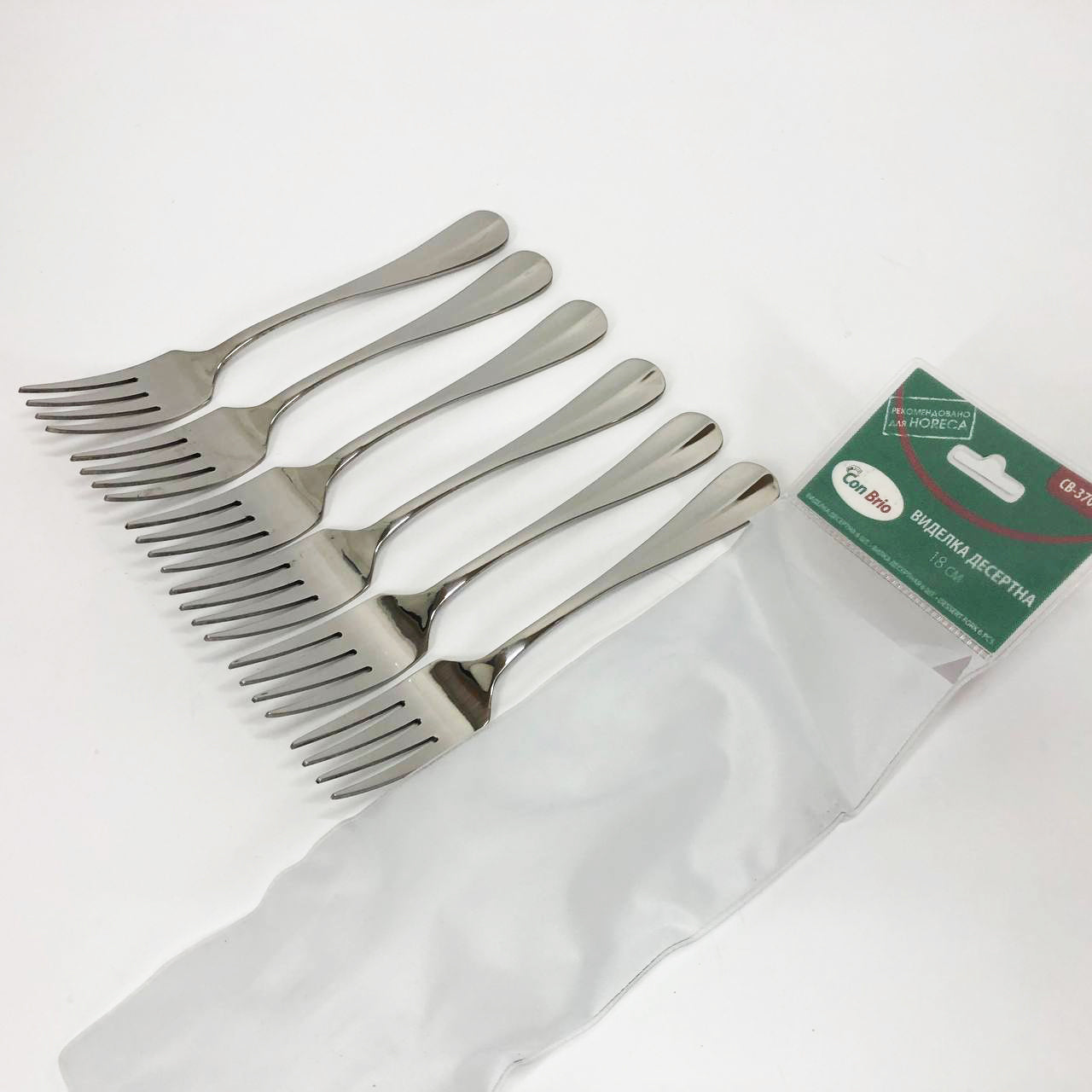 Набор десертных вилок Con Brio CB-3709 18 см 6 шт