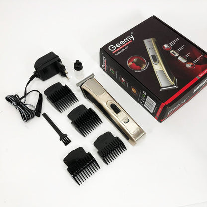 Машинка для стрижки Gemei GM-657 беспроводная с комплектом насадок, Парикмахерские машинки