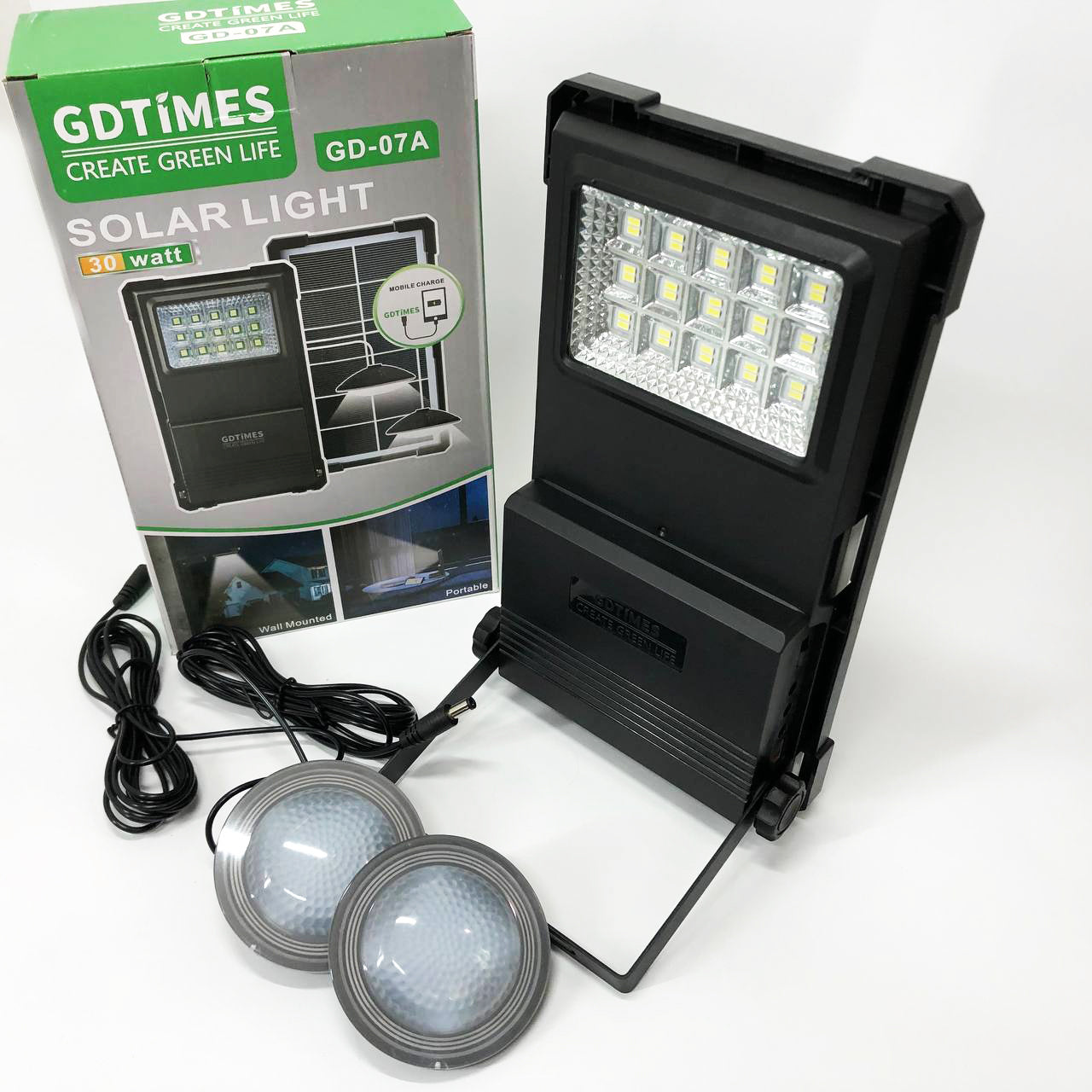 Солнечная станция портативная GDLITE GD-07А с солнечной панелью и функцией Power Bank