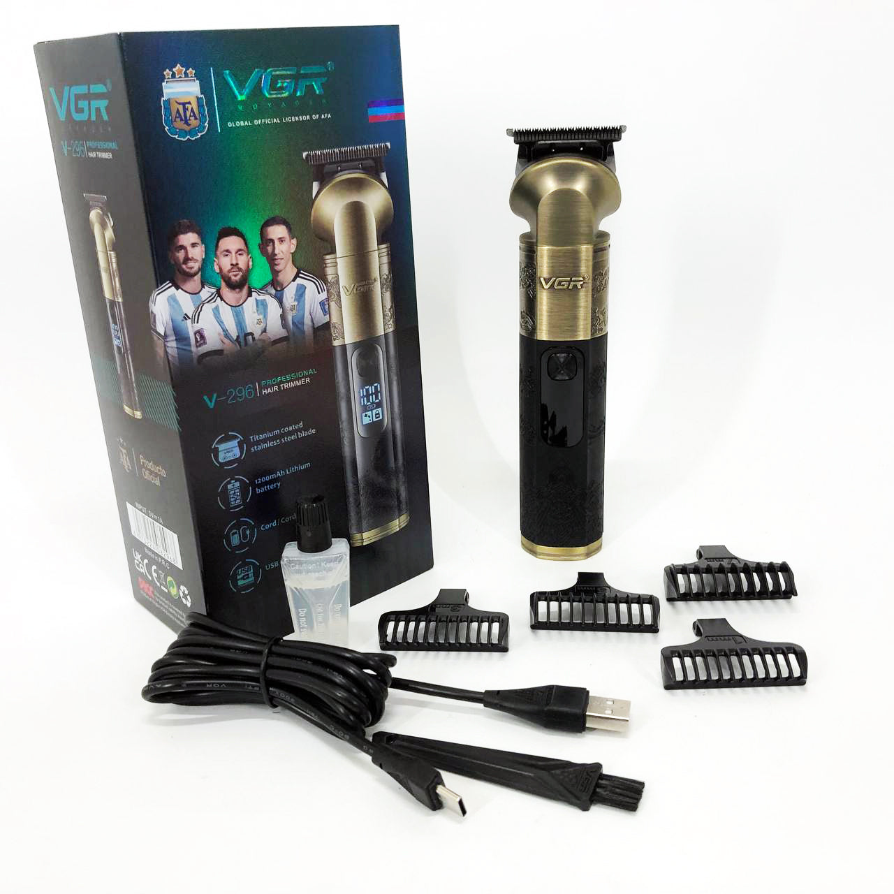 Триммер VGR V-296, Многофункциональная машинка для стрижки бороды, Профессиональный триммер для бритья