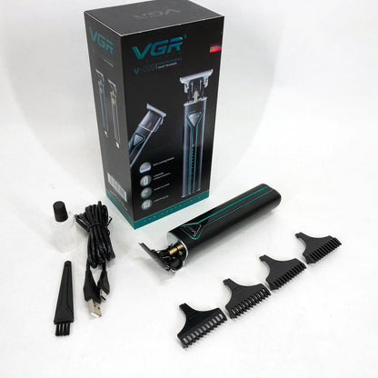 Профессиональная аккумуляторная машинка для стрижки волос VGR V-009 триммер для бороды и усов