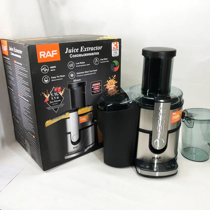 Электрическая соковыжималка RAF R.2700 для цитрусовых, фруктов и овощей с емкостью для сока 1.1 л 800 Вт