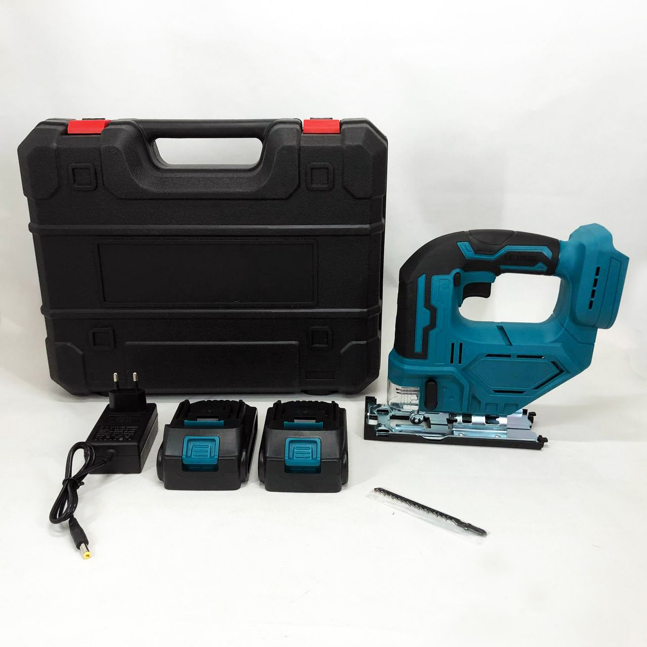 Аккумуляторный бесщеточный лобзик 24V с 2 АКБ в пластиковом кейсе с регулировкой скорости и угла наклона