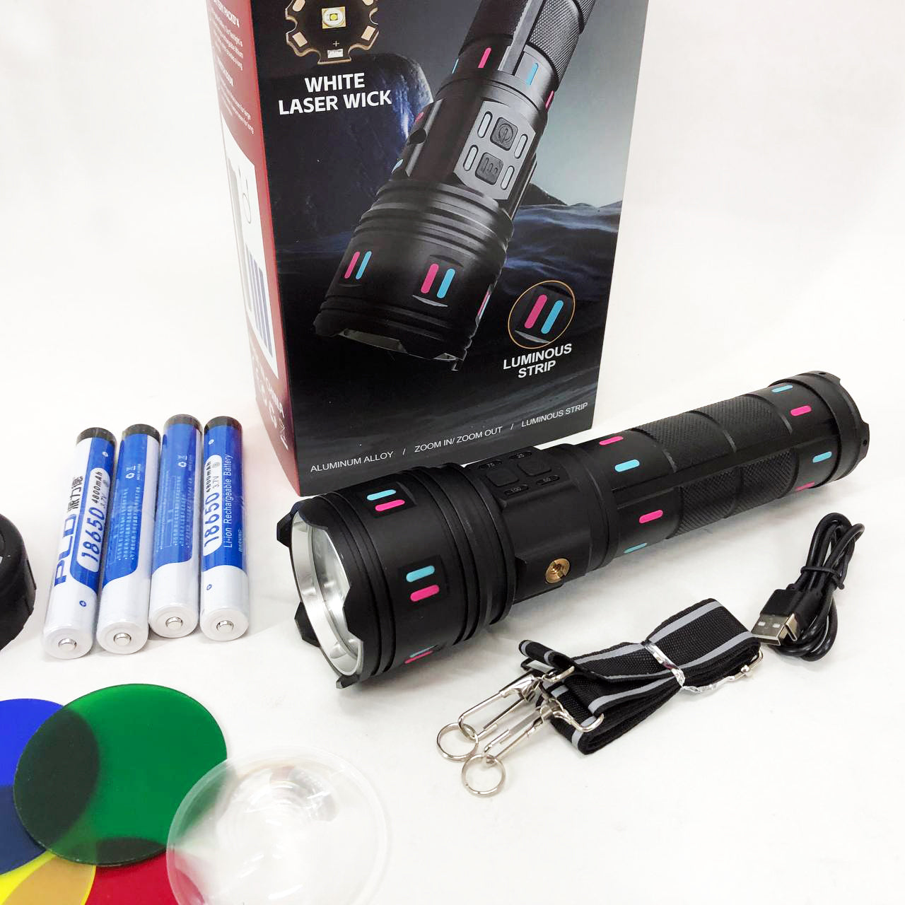 Фонарь AK177-WHITE LASER LED PM60-TG, Топ-фонарик фонарик светодиодный аккумуляторний портативный