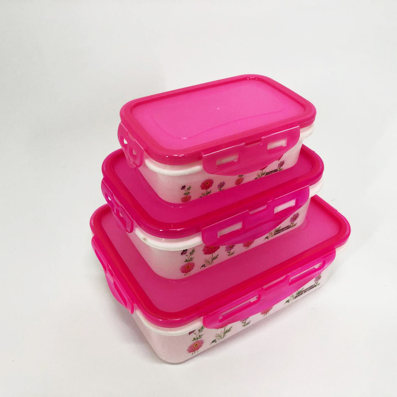 Набор пластиковых судков UNIQUE UN-1511. Цвет: розовый