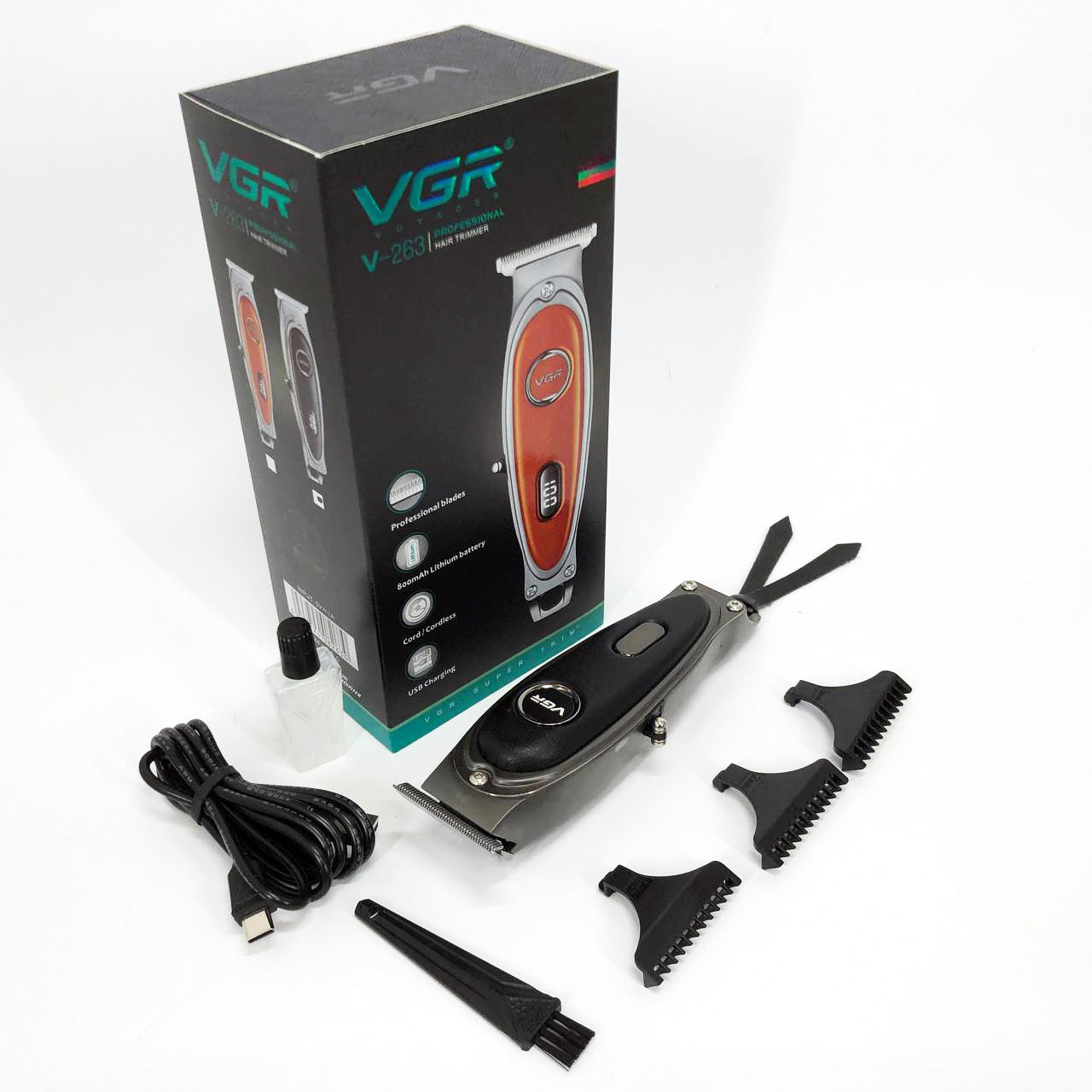 Триммер VGR V-263 BLACK. Цвет: черный