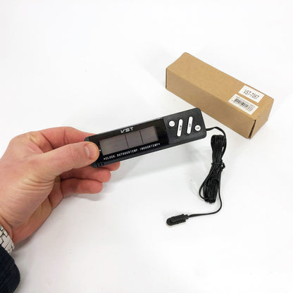 Часы с внутренним и наружным датчиком температуры VST-7067, Часы электронные с яркими цифрами настольные