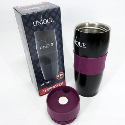 Термокружка UNIQUE UN-1073 0.38 л, Путешественнический термос, Фляга для пикника. Цвет: фиолетовый