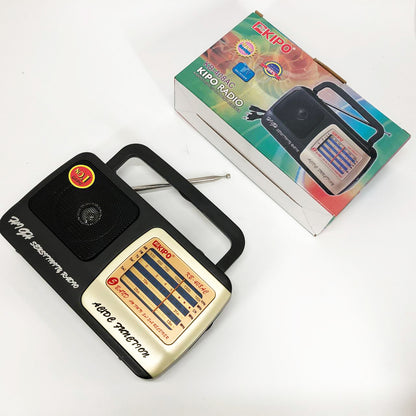 Радиоприёмник KIPO KB-408 AC мощный радио FM c usb питание от батарейки R20 или от сети