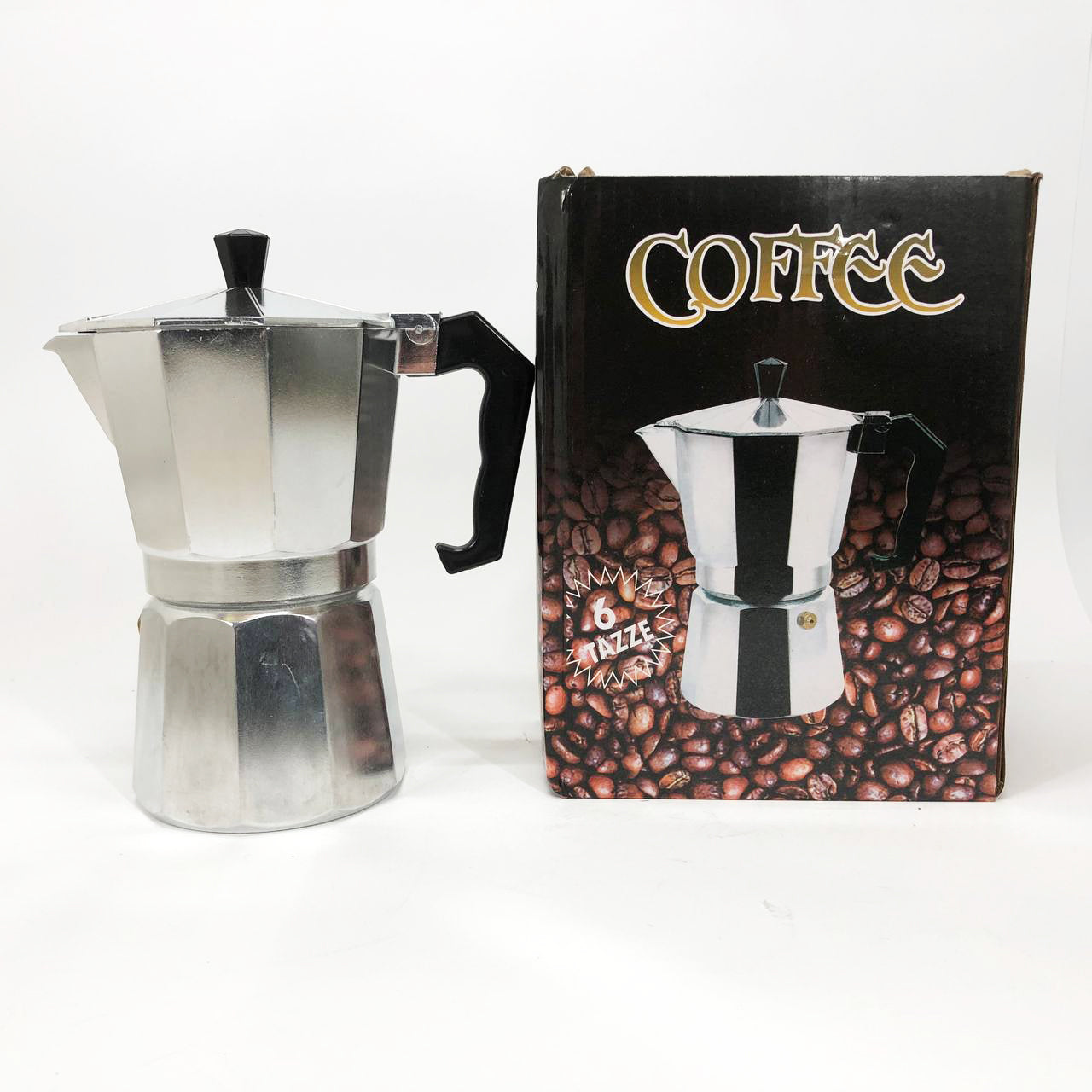 Кофеварка гейзерная из нержавеющей стали UNIQUE UN-1912 270 мл, Гейзерная кофеварка 3 чашки