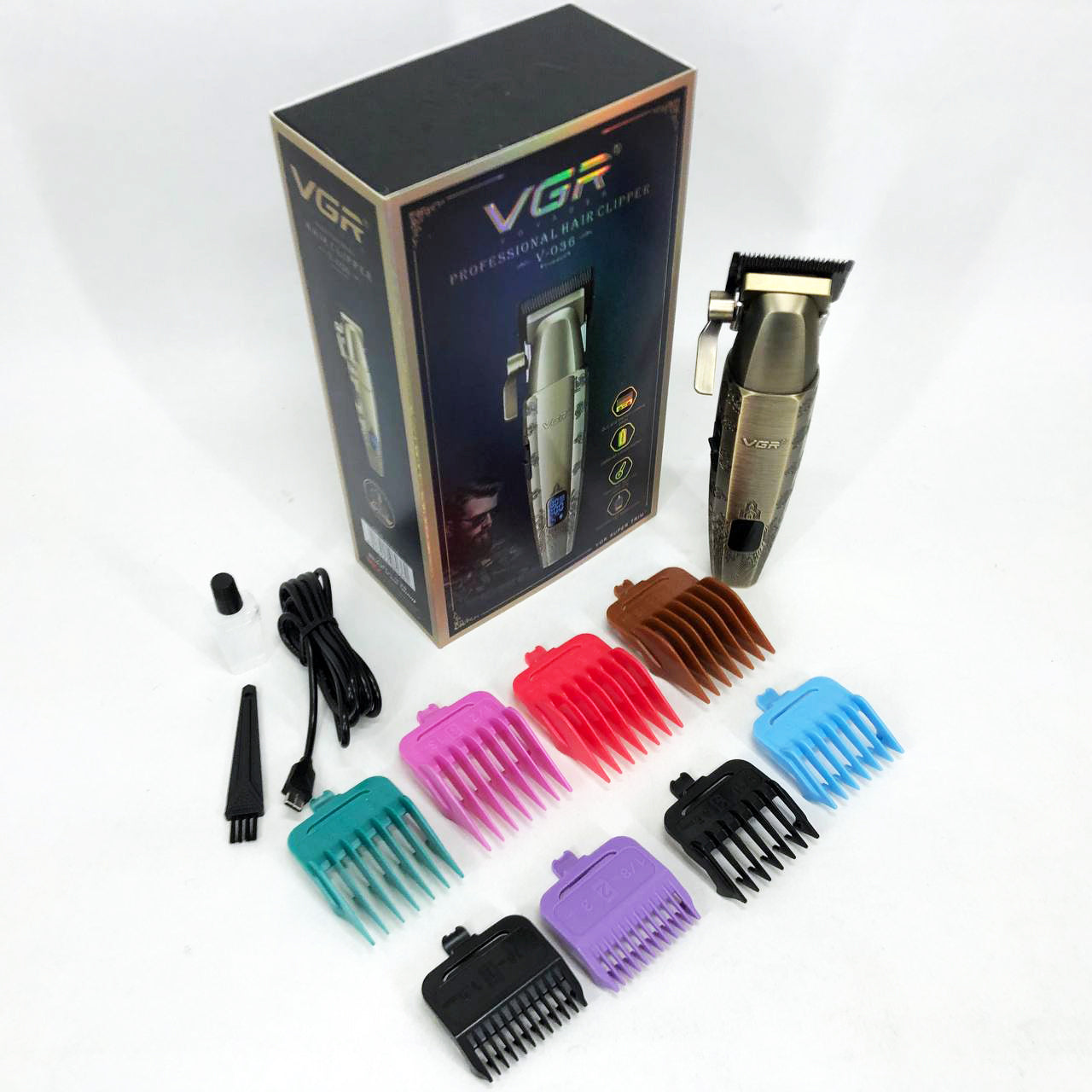 Аккумуляторная машинка для стрижки VGR V-036