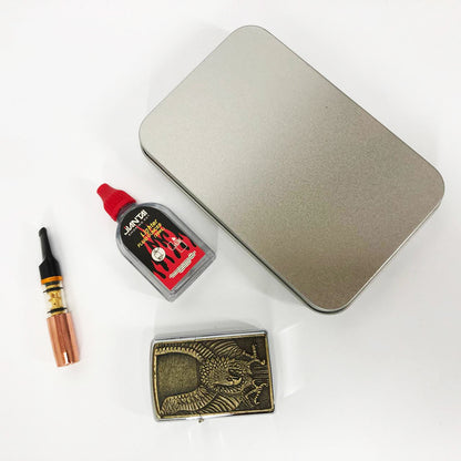 Зажигалка бензиновая в подарочной коробке N13, подарочные прикольные зажигалки, подарок зажигалка парню