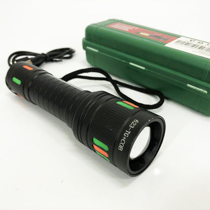 Фонарик 623-TG+COB, Переносной ручной мощный фонарь, Портативный светодиодный фонарь с зарядкой