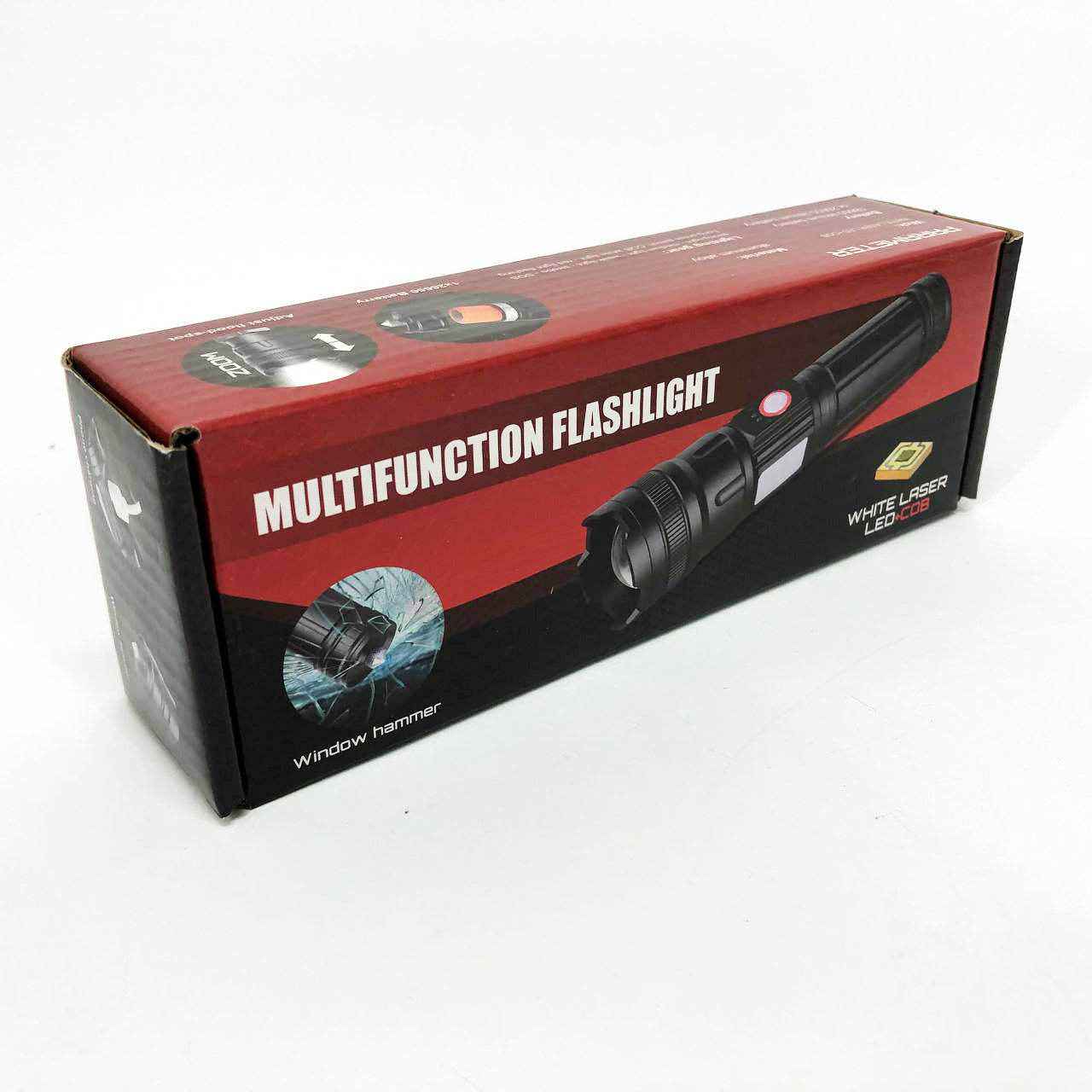 Фонарик карманный светодиодный Police BL-6525-GT100 с ремешком и функцией зума