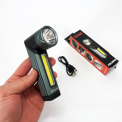 Фонарь карманный поворотный Police 508-OSL+COB, встроенным аккумулятором, магнитом и 7 режимами