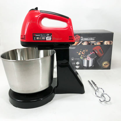Миксер ручной с чашей Domotec R6637R 2 литра 250 W, Миксер стационарный с чашей из нержавейки
