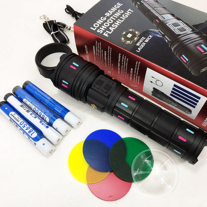 Фонарь AK177-WHITE LASER LED PM60-TG, Топ-фонарик фонарик светодиодный аккумуляторний портативный