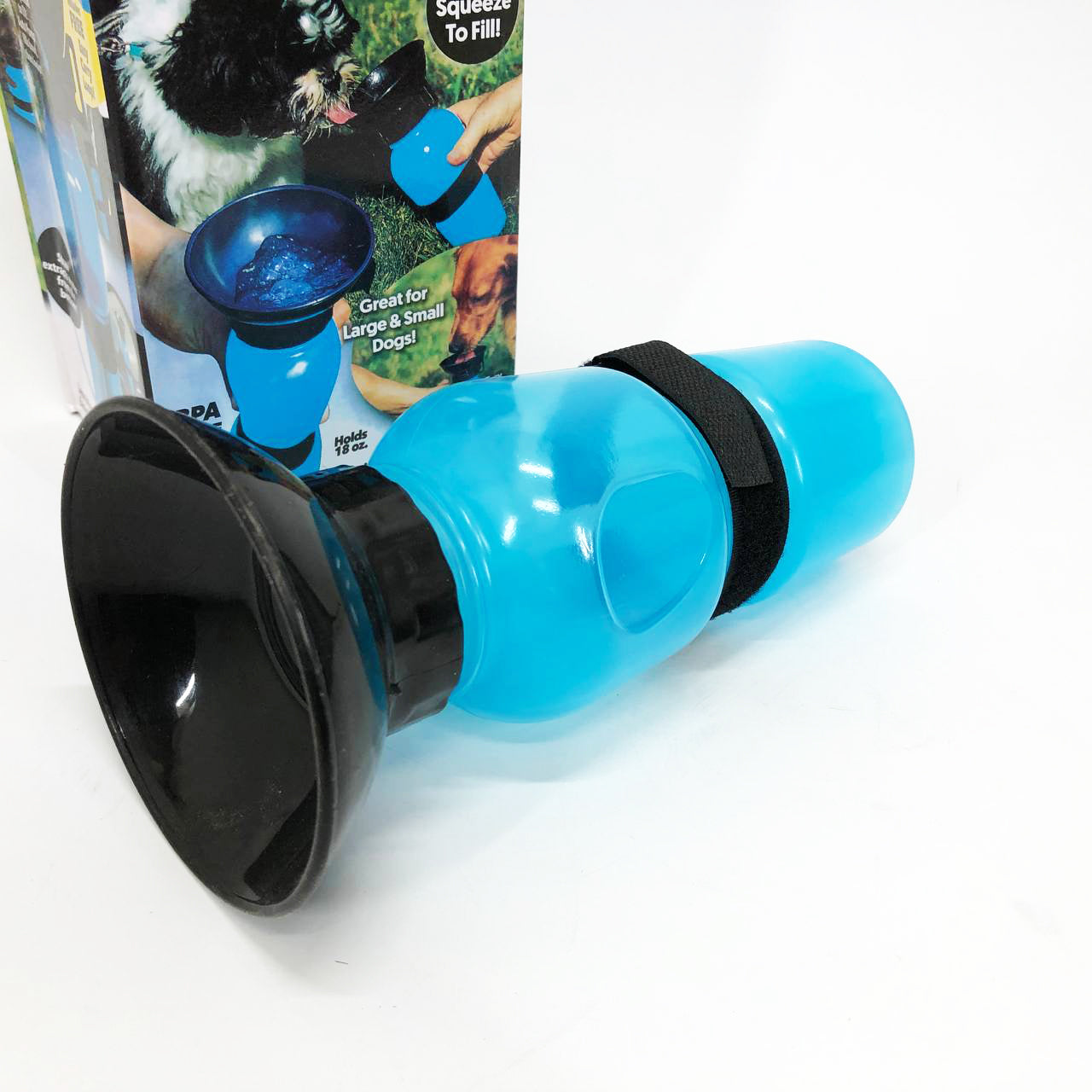 Поилка для собак дорожная переносная Aqua Dog 537 мл портативная бутылка для крупных и мелких собак FS-97