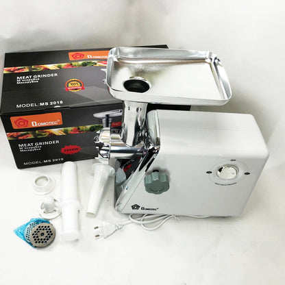 Мясорубка с соковыжималкой Domotec MS-2018 2500 Вт. Цвет: белый