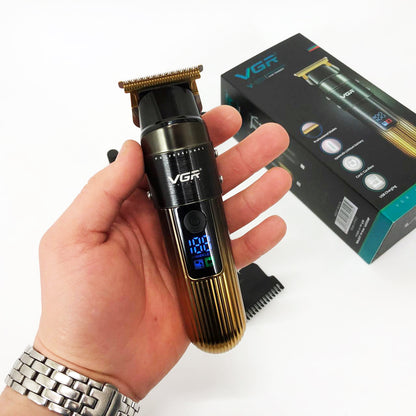 Машинка для стрижки волос VGR V-929 аккумуляторная, Машинка окантовочная профессиональная для бороды