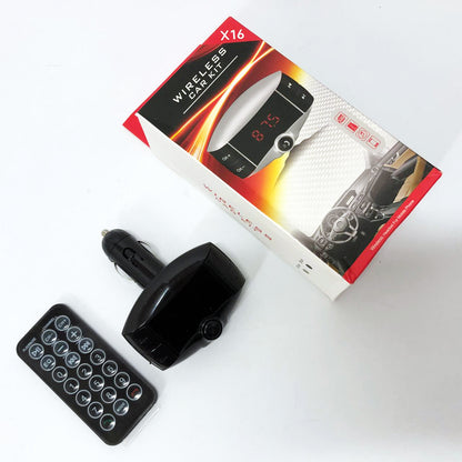 Автомобильный FM модулятор X16 ФМ трансмиттер Bluetooth, Фм трансмиттер стерео, Трансмиттер для музыки