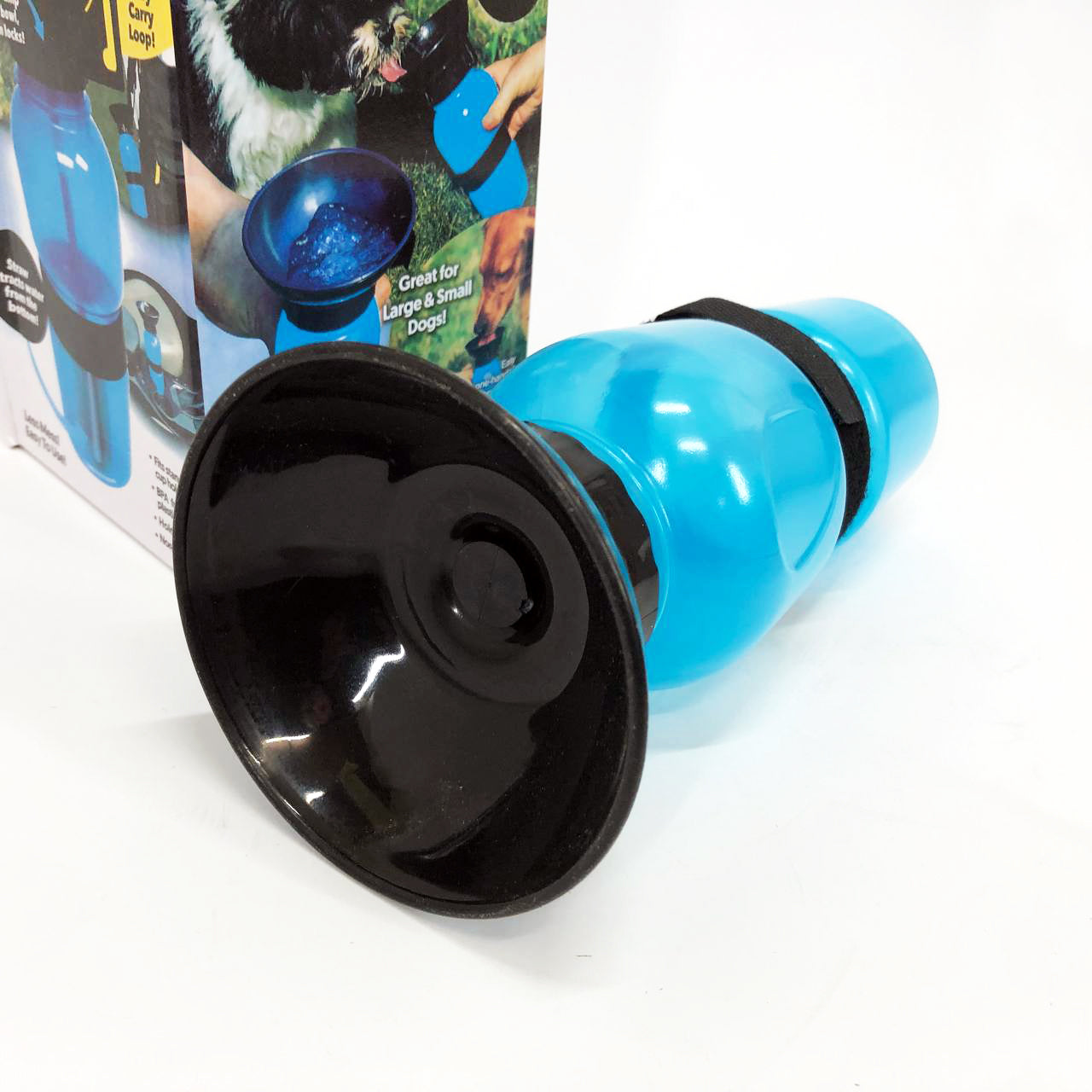 Поилка для собак дорожная переносная Aqua Dog 537 мл портативная бутылка для крупных и мелких собак FS-97