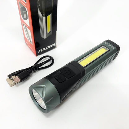 Фонарь карманный поворотный Police 508-OSL+COB, встроенным аккумулятором, магнитом и 7 режимами