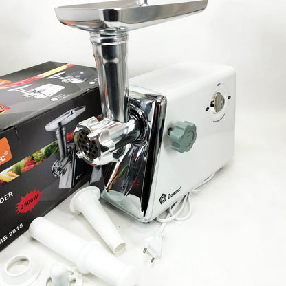 Мясорубка с соковыжималкой Domotec MS-2018 2500 Вт. Цвет: белый