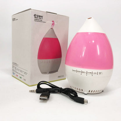 Колонка увлажнитель с диодной подсветкой JT-315, Настольный увлажнитель воздуха. Цвет: розовый