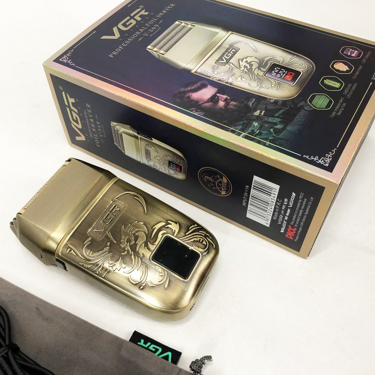 Электробритва VGR V-349 шейвер, тройное лезвие