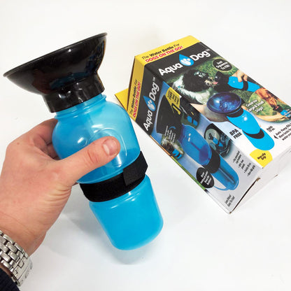 Поилка для собак дорожная переносная Aqua Dog 537 мл портативная бутылка для крупных и мелких собак FS-97