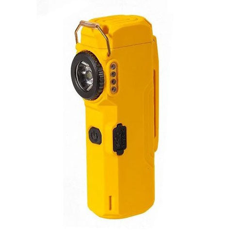 Фонарик-зажигалка армейская MULTIFUNCTIONAL D51-COB электроимпульсная аккумуляторная. Цвет: желтый