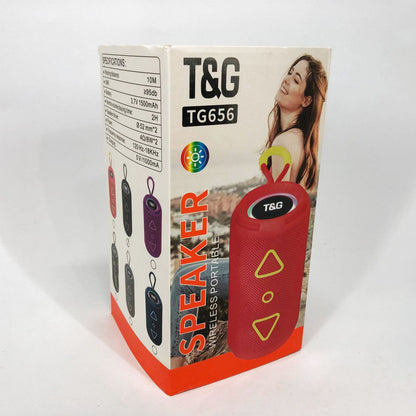 Bluetooth колонка портативная TG656 FM-радио, аккумуляторная колонка для музыки. Цвет: черный