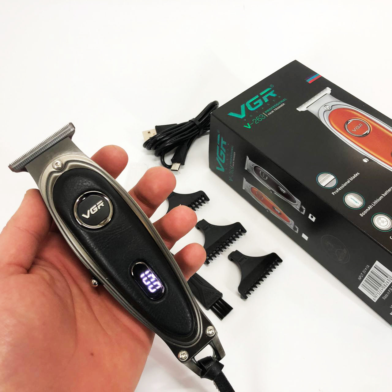 Триммер VGR V-263 BLACK. Цвет: черный