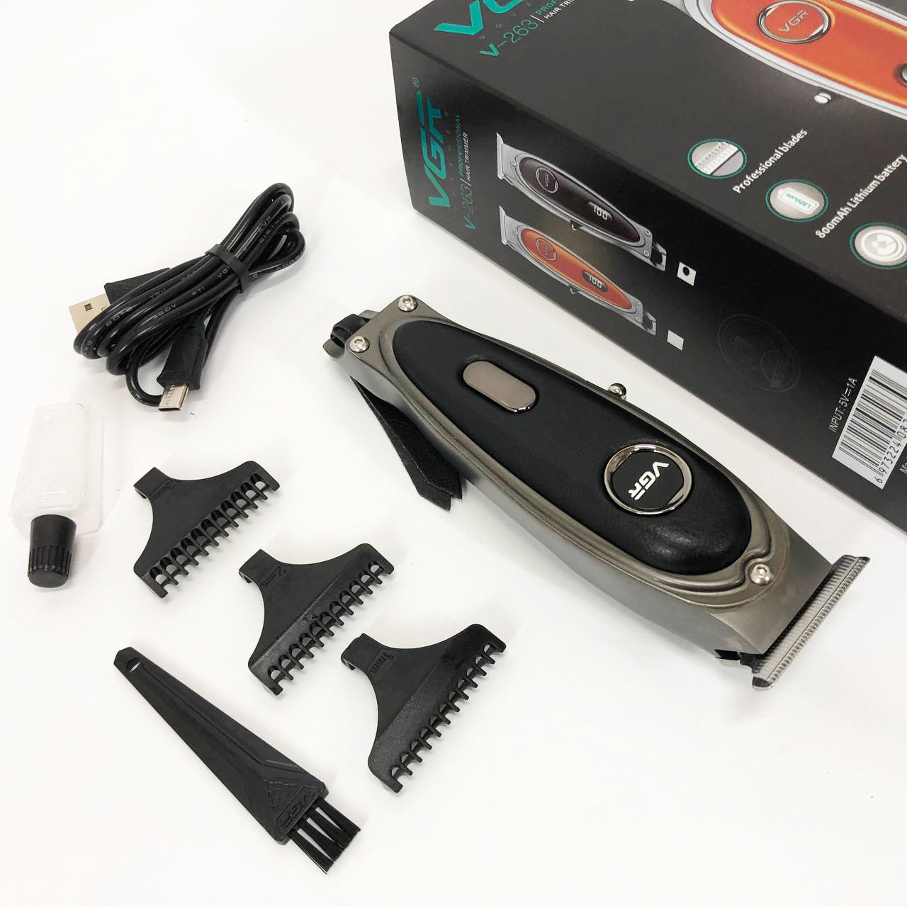 Триммер VGR V-263 BLACK. Цвет: черный