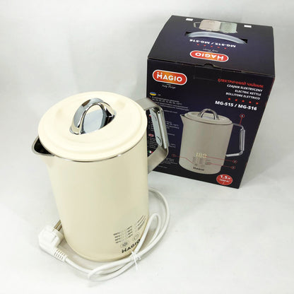 Электрочайник Magio MG-516, 1.5 л, 1500 Вт, с двойными стенками