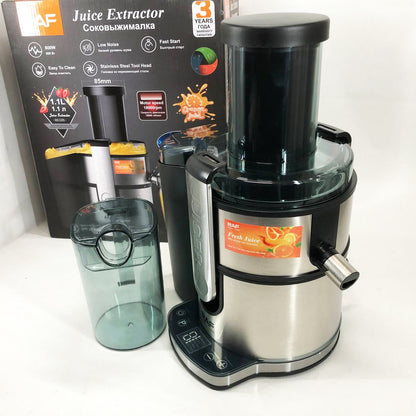 Электрическая соковыжималка RAF R.2700 для цитрусовых, фруктов и овощей с емкостью для сока 1.1 л 800 Вт
