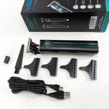 Профессиональная аккумуляторная машинка для стрижки волос VGR V-009 триммер для бороды и усов