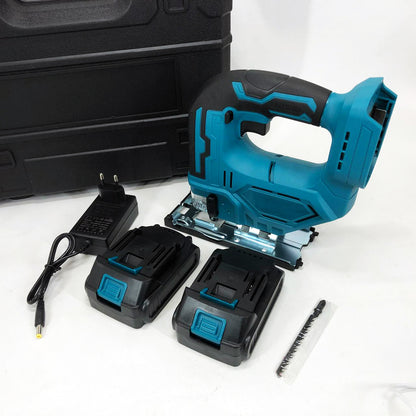 Аккумуляторный бесщеточный лобзик 24V с 2 АКБ в пластиковом кейсе с регулировкой скорости и угла наклона