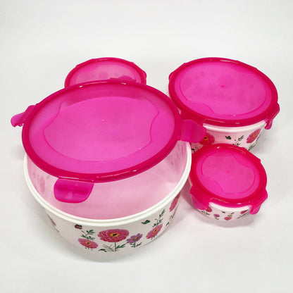 Набор пластиковых судков UNIQUE UN-1512. Цвет: розовый