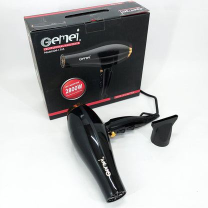 Фен Gemei GM-1765 Профессиональный фен для волос две скорости и три режима для сушки и укладки волос