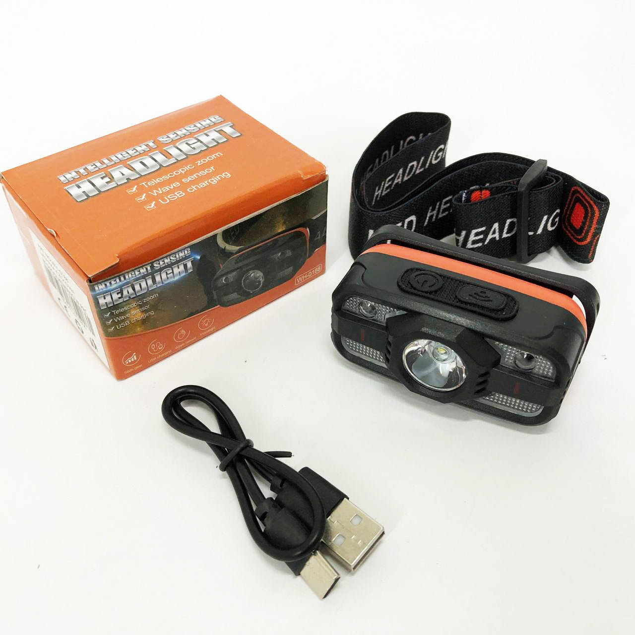 Налобный фонарь WH-0188, XPE+SMD, Налобный фонарь для туризма рыбалки и охоты, Налобная лампа