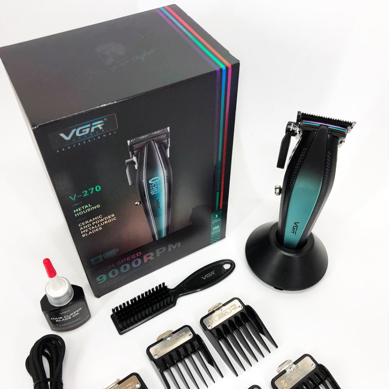 Аккумуляторная машинка для стрижки VGR V-270