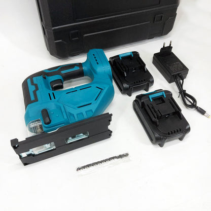 Аккумуляторный бесщеточный лобзик 24V с 2 АКБ в пластиковом кейсе с регулировкой скорости и угла наклона