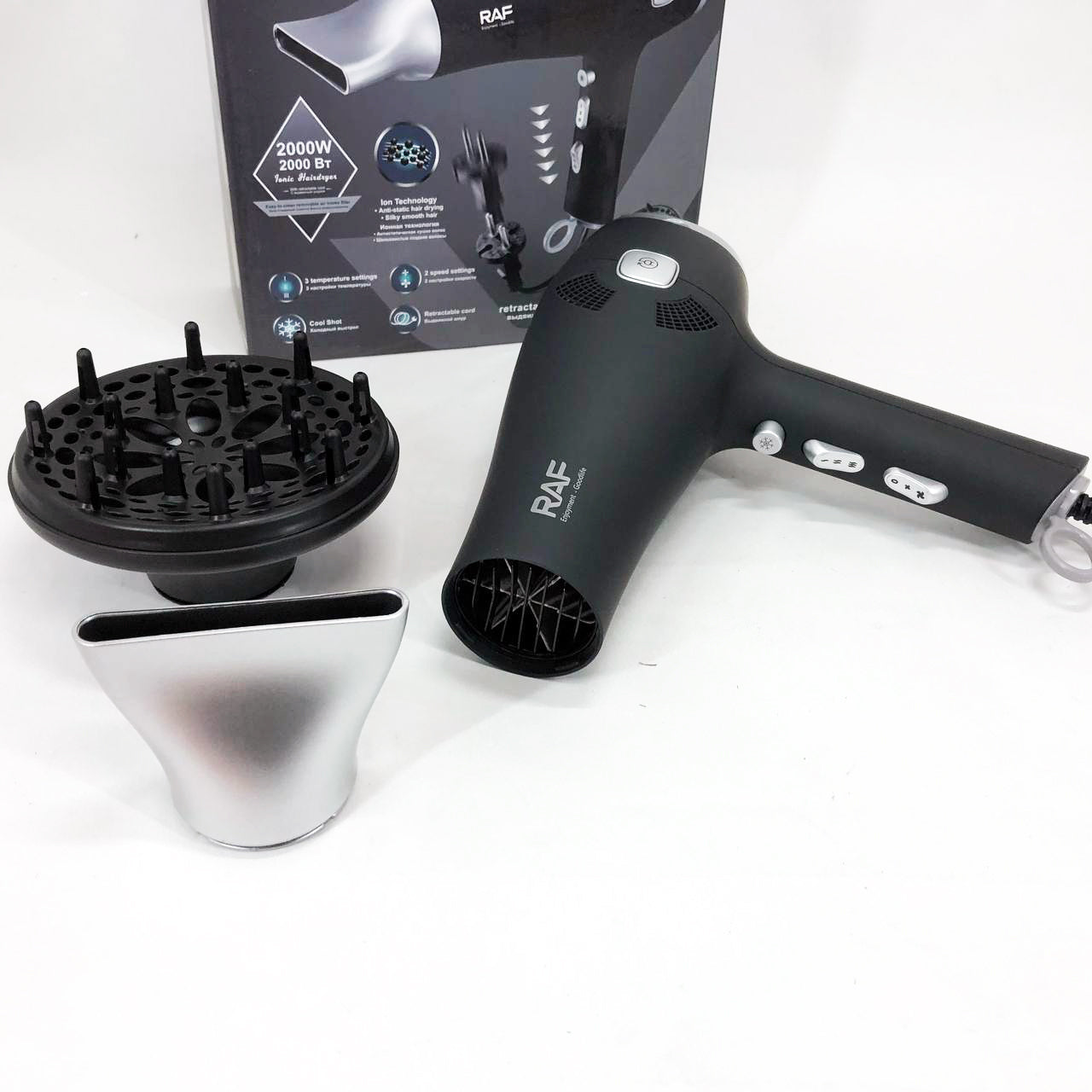 Фен для волос RAF R.402B 2400 Вт